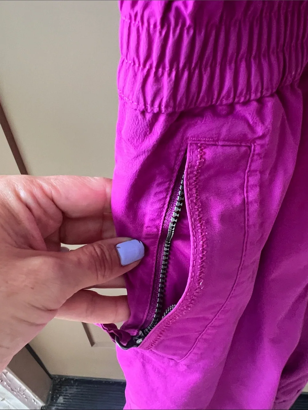 Land’s End Magenta Kids 10 Slim Squall Growalongs Ski Bibs